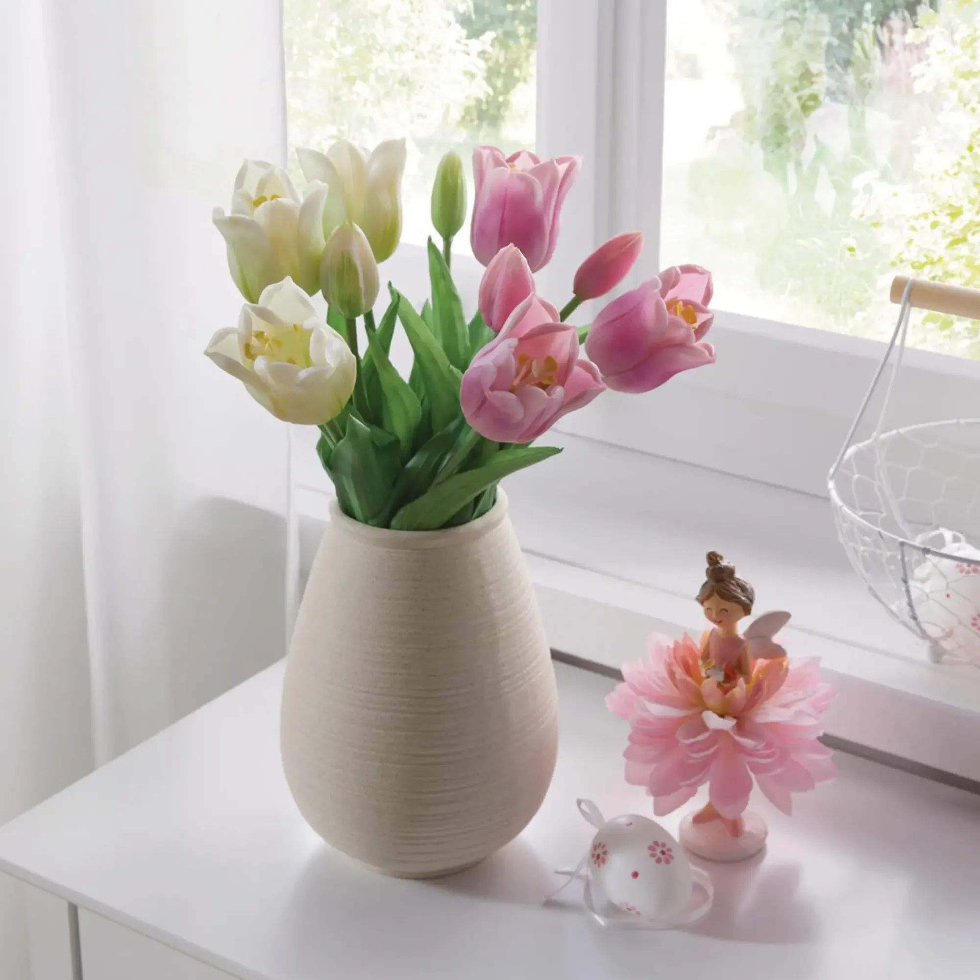 Kunstpflanzen|Frank Handels GmbH & Co. KG Tulpe "Lila", 5er Set