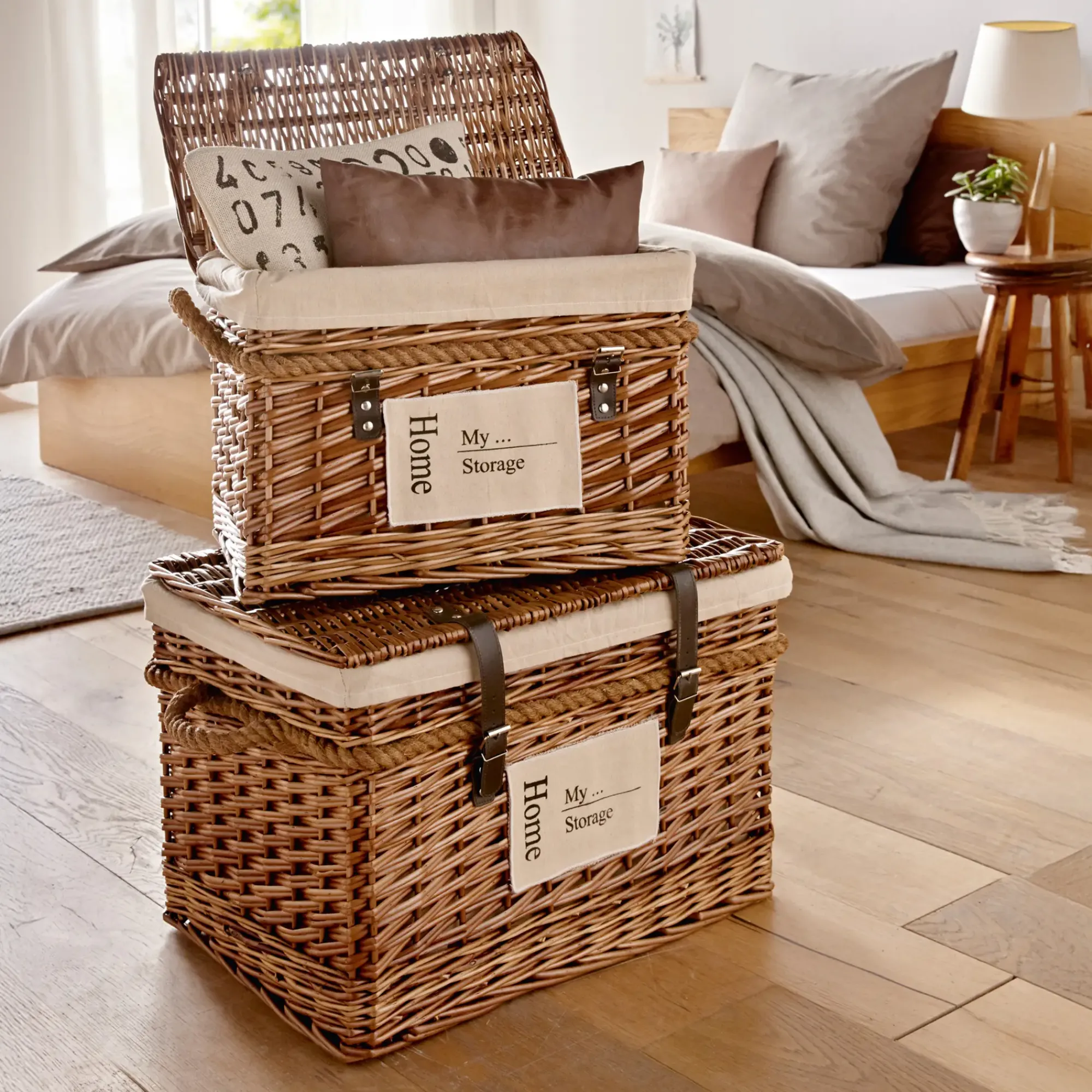 Korbtruhen|Truhen|Frank Handels GmbH & Co. KG Universaltruhe "My Storage", 2er Set
