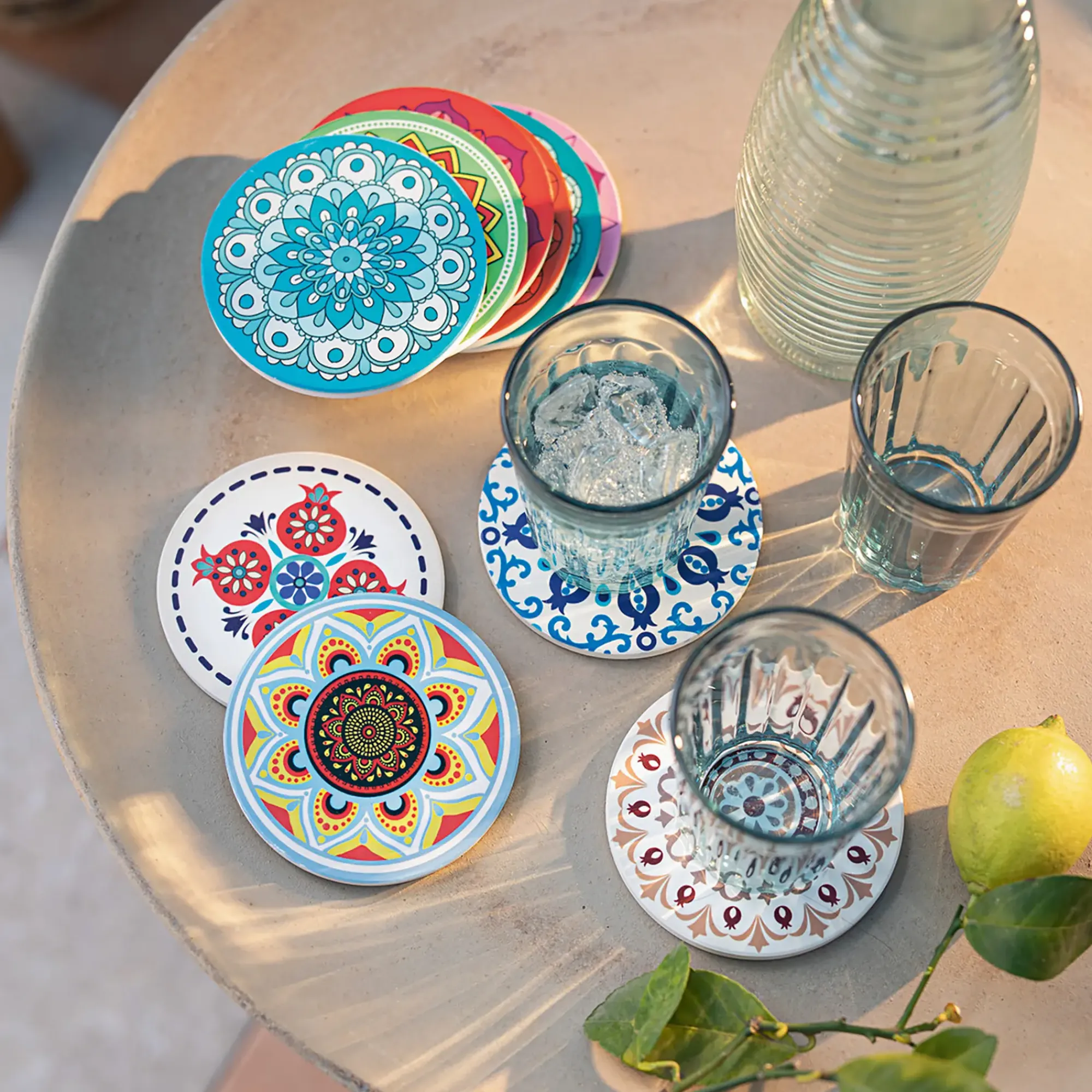 Tischsets|Küche|Frank Handels GmbH & Co. KG Untersetzer "Mandala", 10er Set