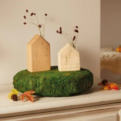 Dekovasen|Chalet & Hütte|Frank Handels GmbH & Co. KG Vase "Häuschen", 2er Set