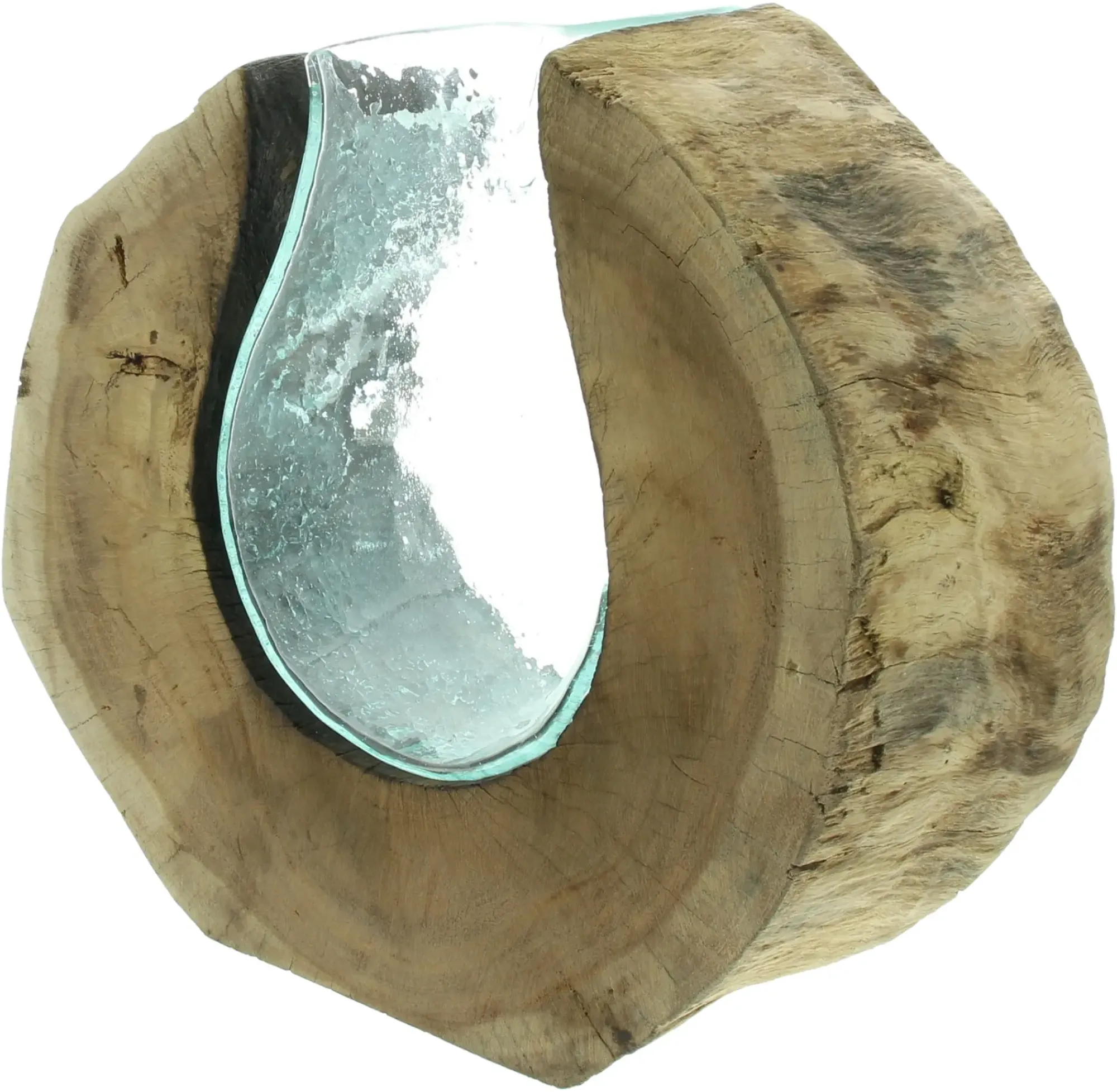 Dekovasen|Frank Handels GmbH & Co. KG Vase "Wurzelholz", rund