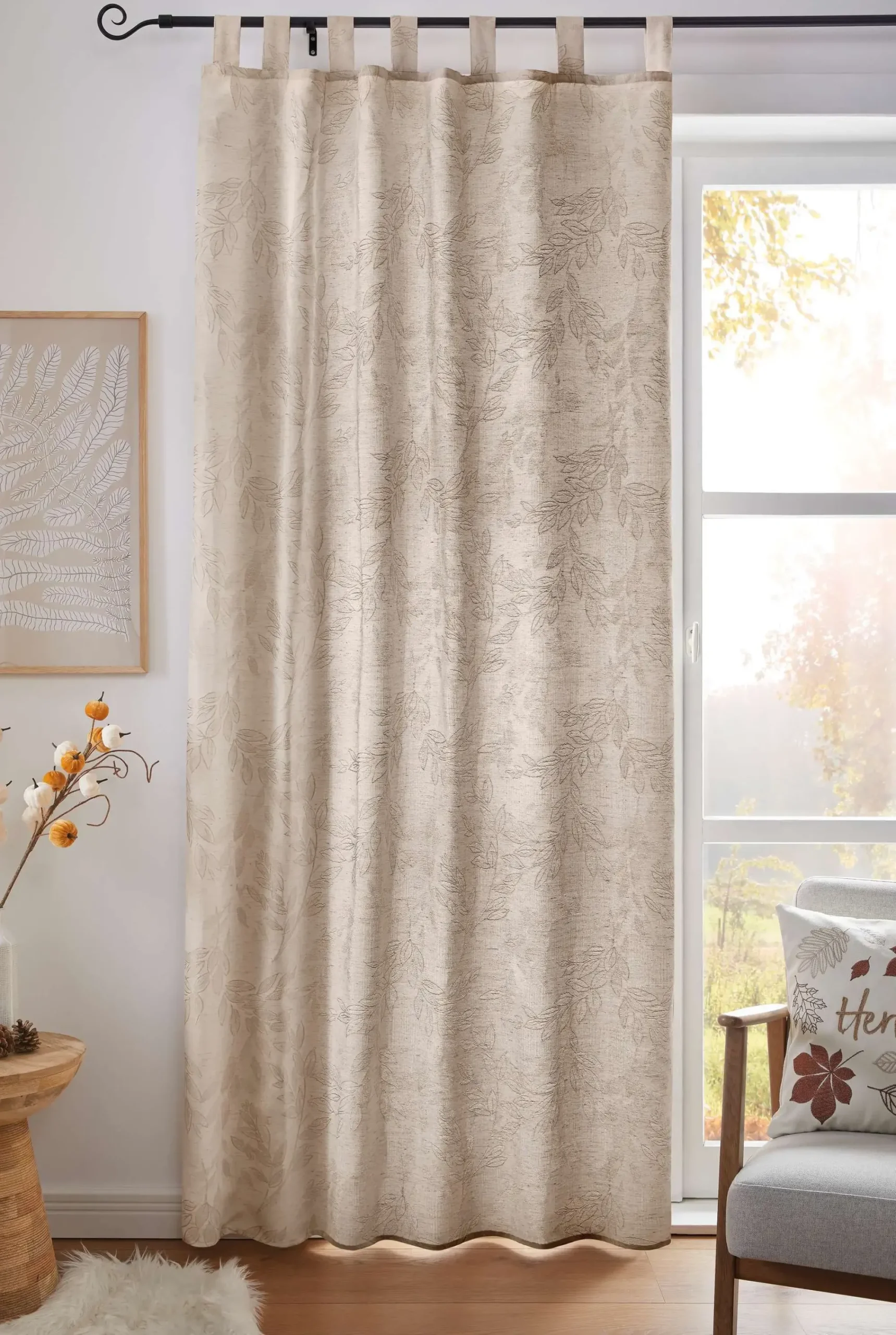 Fenstervorhänge|Frank Handels GmbH & Co. KG Vorhang "Blätterglanz"