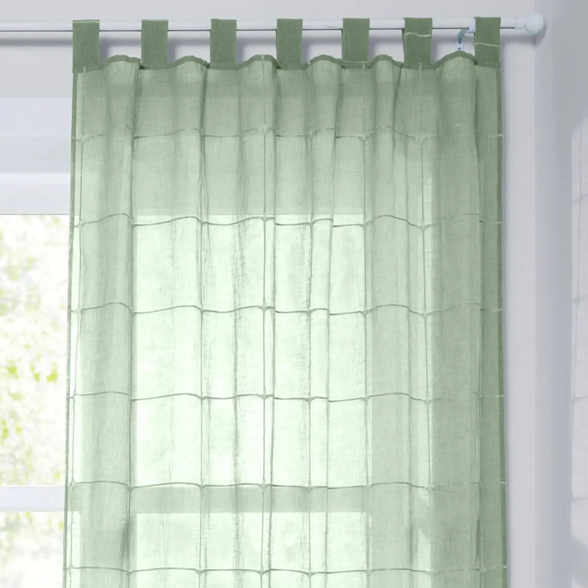 Fenstervorhänge|Frank Handels GmbH & Co. KG Vorhang "Green Square"