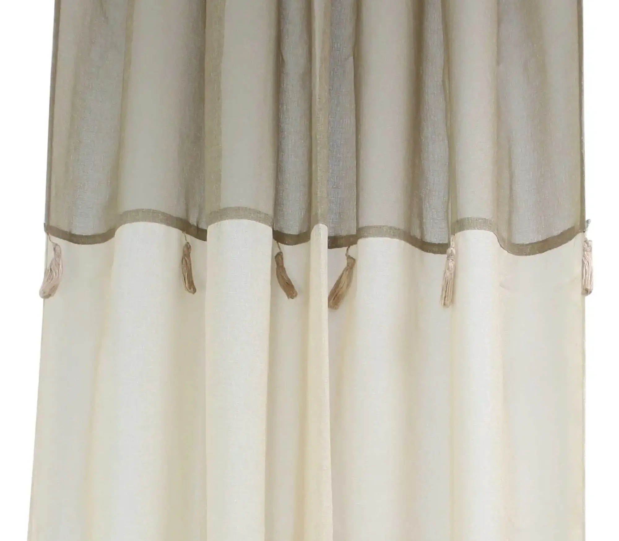 Fenstervorhänge|Frank Handels GmbH & Co. KG Vorhang "Quasten"