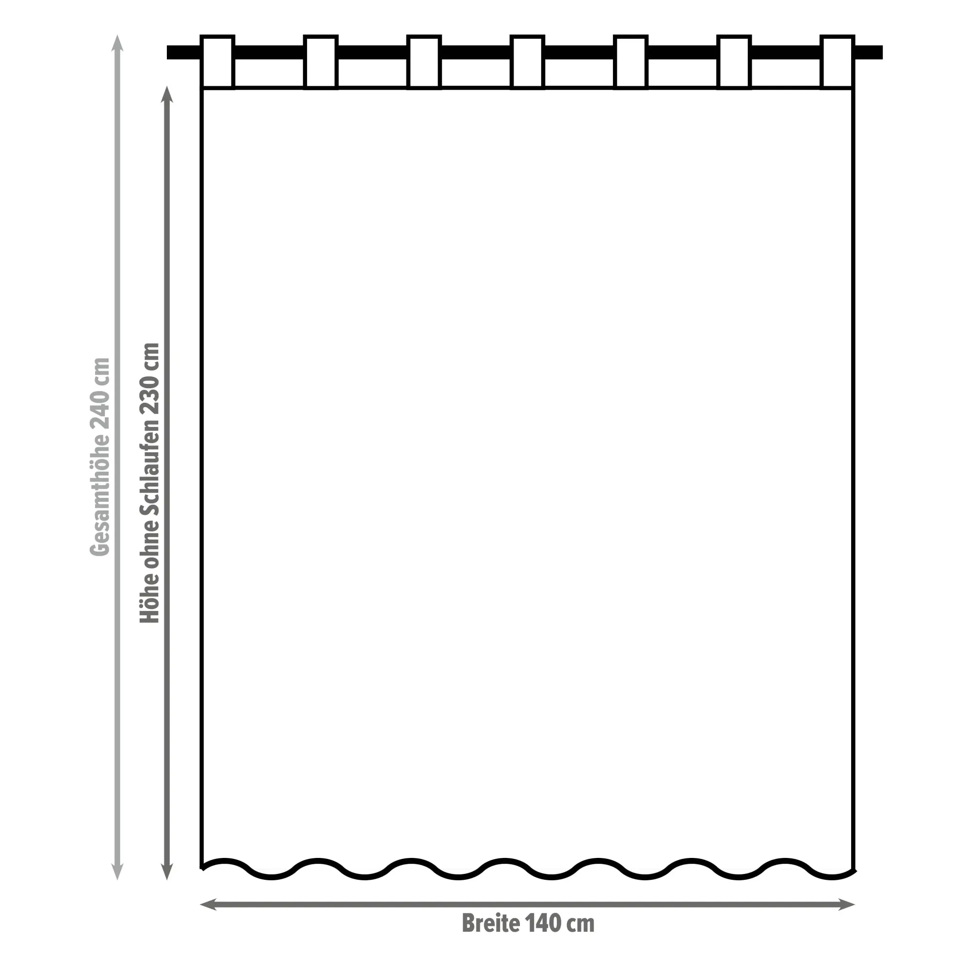 Fenstervorhänge|Frank Handels GmbH & Co. KG Vorhang "Webstreifen"