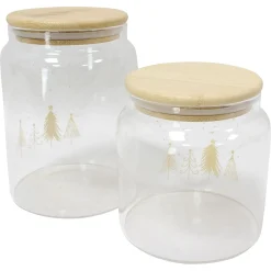 Geschenktaschen & -Säckchen|Küche|Frank Handels GmbH & Co. KG Vorratsglas "Weihnachtswald", 2er Set