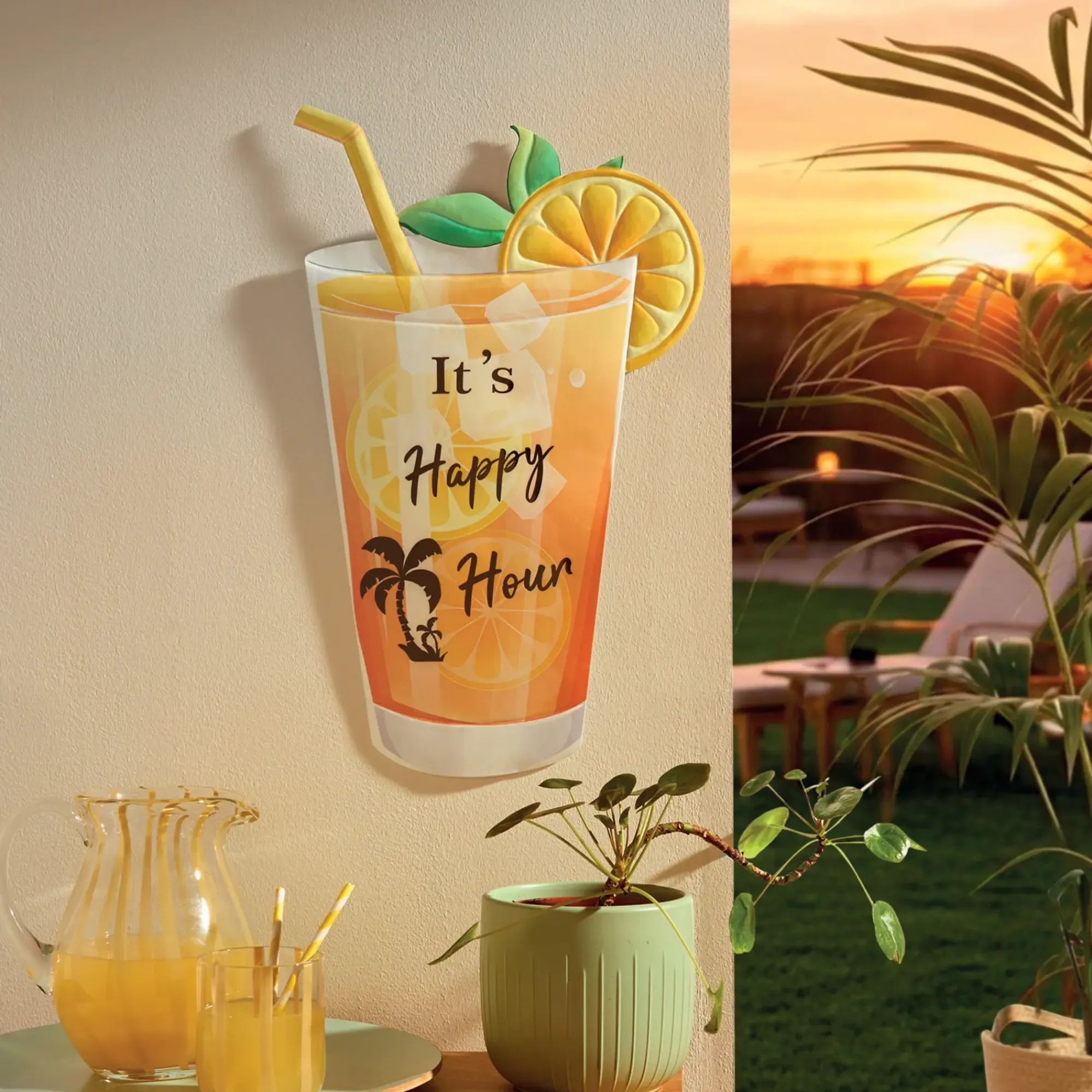 Gartendeko|Wanddeko|Frank Handels GmbH & Co. KG Wanddeko "Happy Hour"