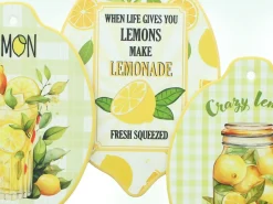 Küche|Frank Handels GmbH & Co. KG Wanddeko "Lemon", 3er Set