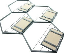 Regale|Wohnzimmer|Frank Handels GmbH & Co. KG Wandregal "Hexagon"