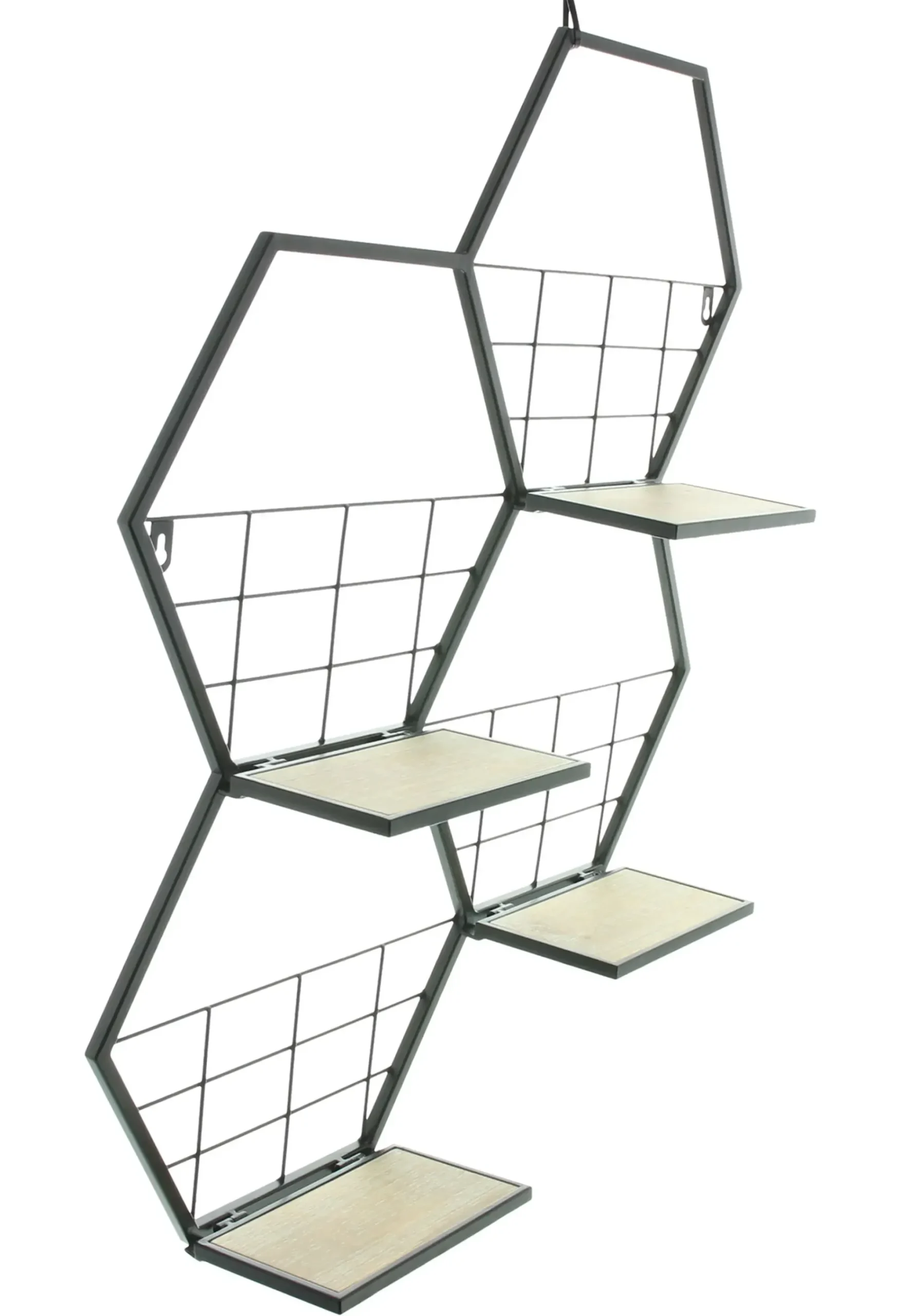 Regale|Wohnzimmer|Frank Handels GmbH & Co. KG Wandregal "Hexagon"