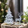 Tannenbäume|Weihnachtliche Gartendeko|Frank Handels GmbH & Co. KG Weihnachtsdeko "Hirsch & Tanne", 2er Set