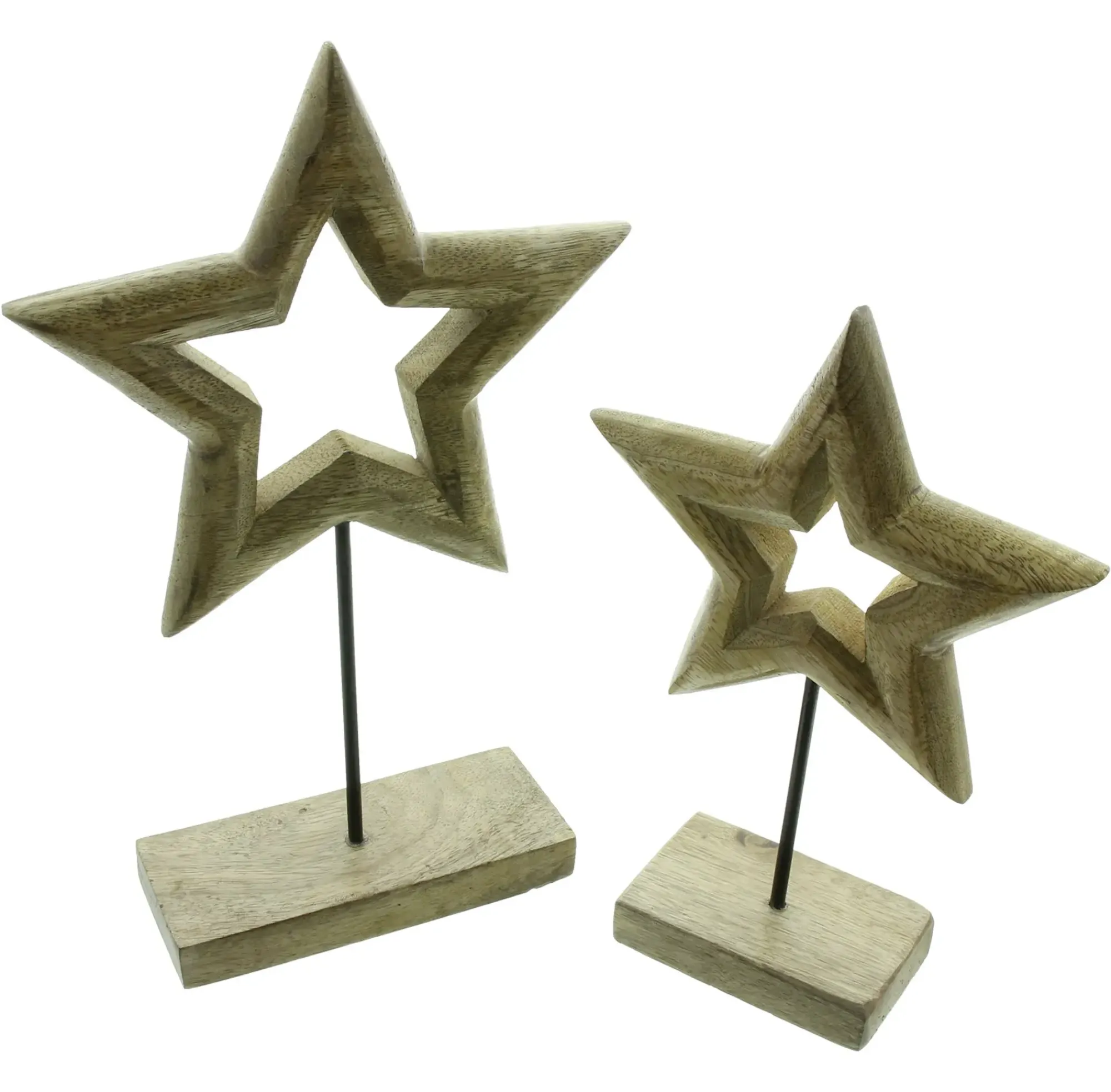 Sterne|Frank Handels GmbH & Co. KG Weihnachtsdeko "Stern", 2er Set