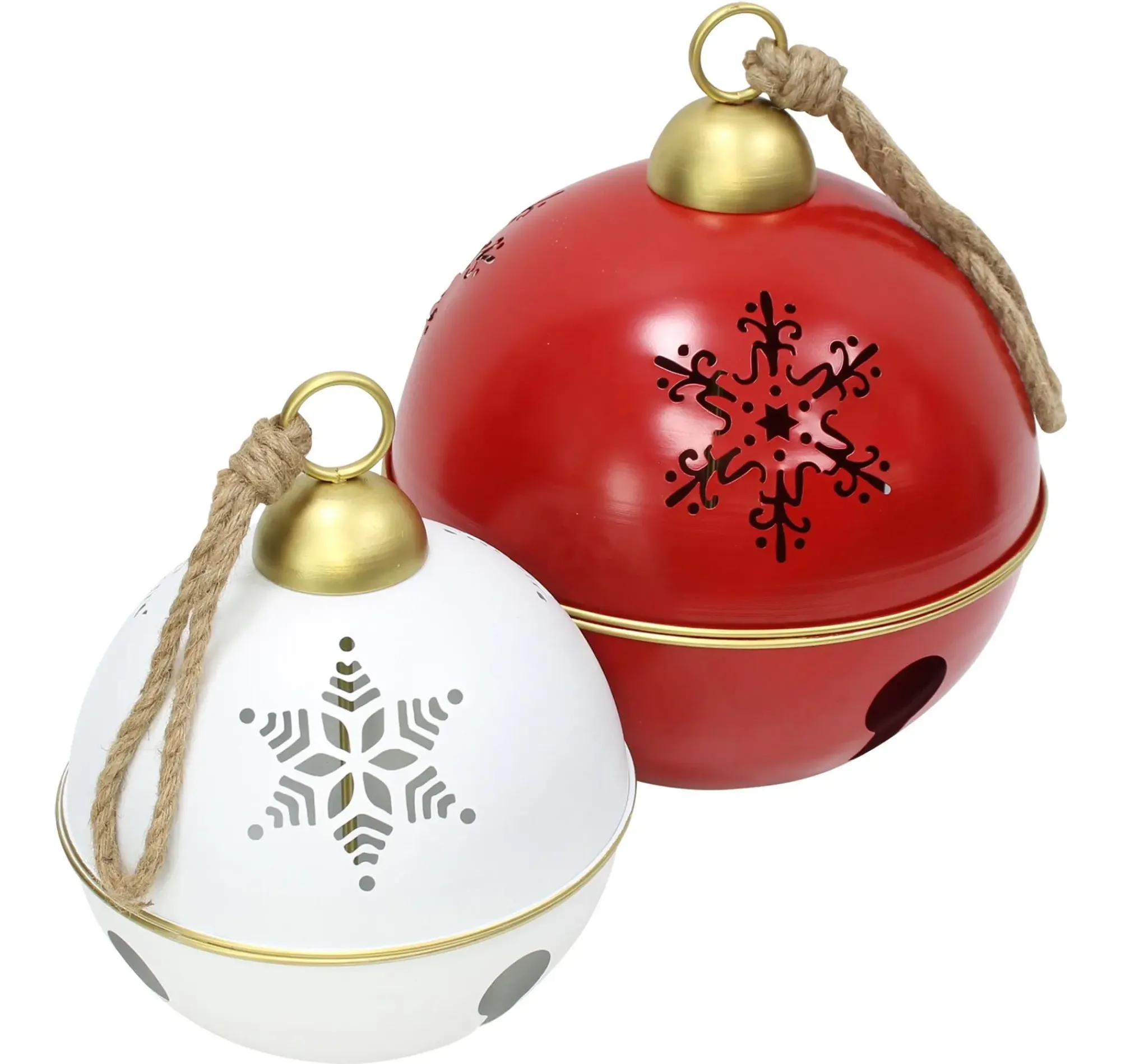 Weihnachtliche Dekokugeln|Christbaumkugeln|Frank Handels GmbH & Co. KG Weihnachtsglocke "Maxi", 2er Set