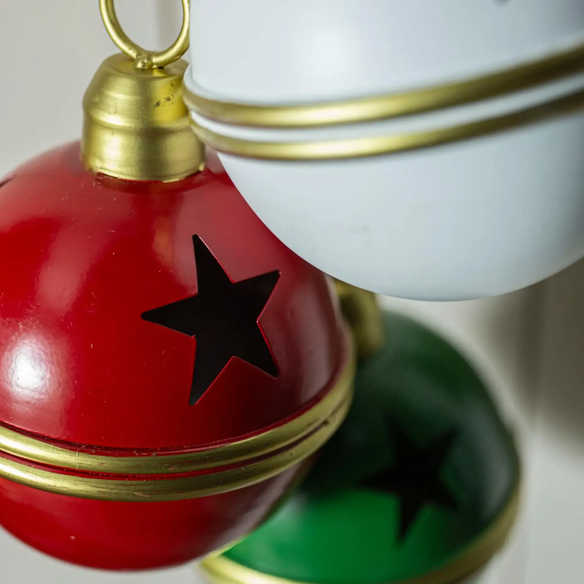Dekohänger|Christbaumkugeln|Frank Handels GmbH & Co. KG Weihnachtsglocke "Sterne", 3er Set