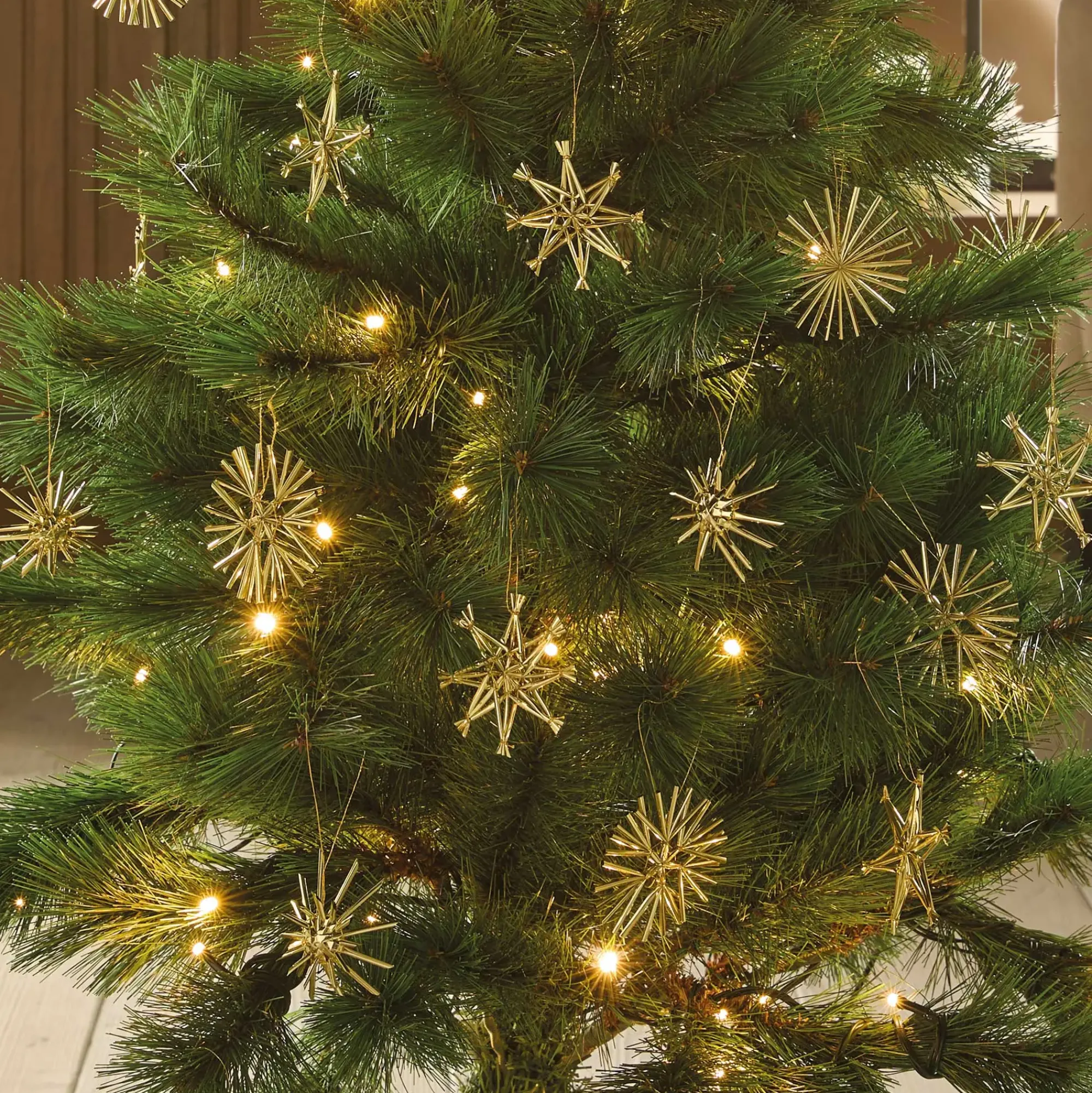Dekohänger|Baumschmuck|Frank Handels GmbH & Co. KG Weihnachtsstern "Gold", 32er Set