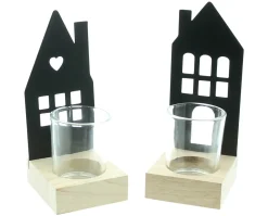 Windlichter|Dekohäuser|Frank Handels GmbH & Co. KG Windlicht "Haus", 2er Set