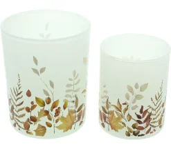 Herbstlichter|Frank Handels GmbH & Co. KG Windlicht "Herbst", 2er Set