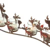Figuren Für Den Garten|Weihnachtslichter|Frank Handels GmbH & Co. KG Windlicht "Rentierfamilie"