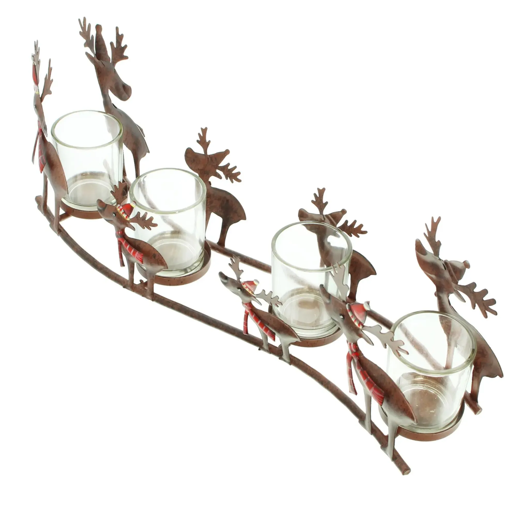 Figuren Für Den Garten|Weihnachtslichter|Frank Handels GmbH & Co. KG Windlicht "Rentierfamilie"