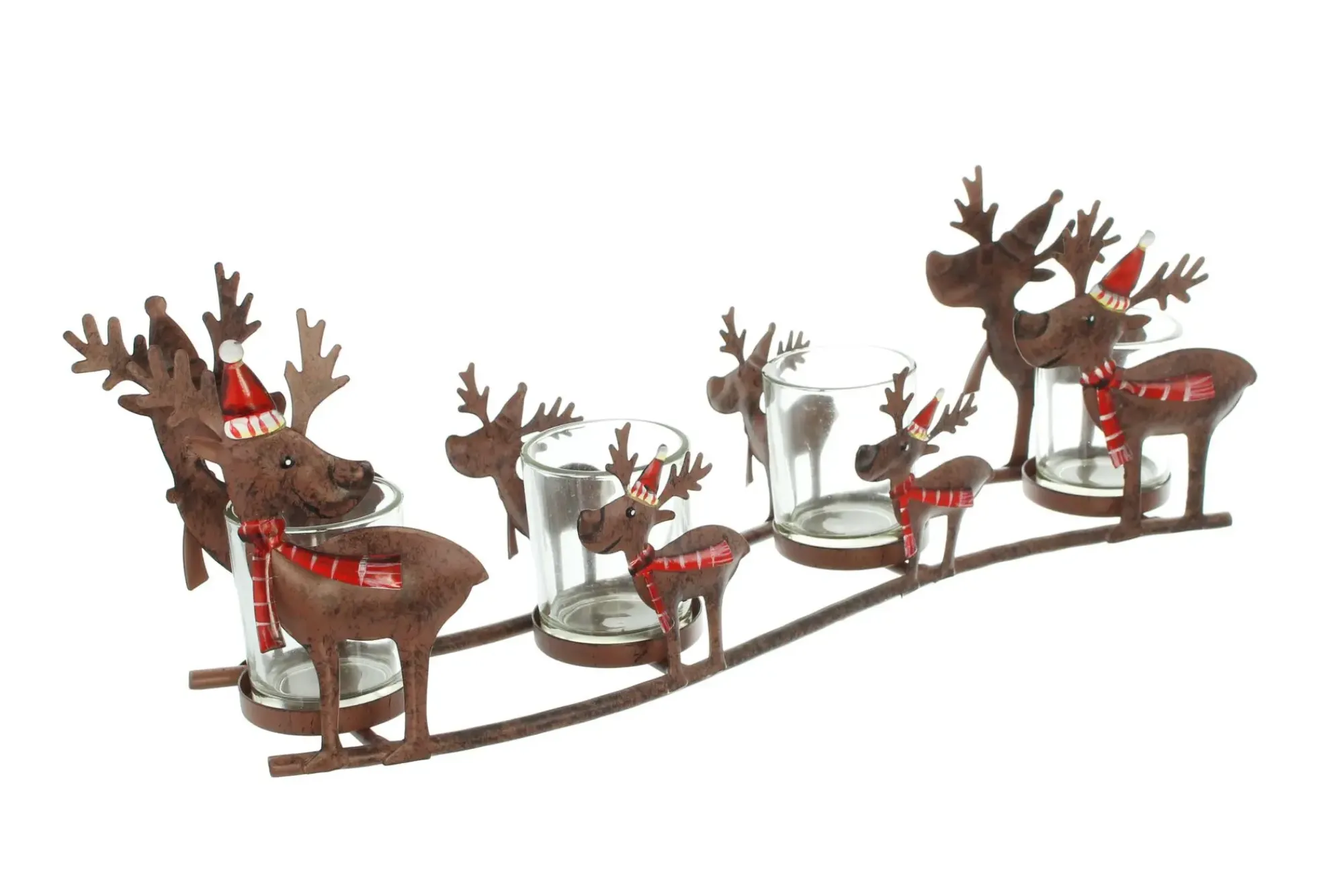 Figuren Für Den Garten|Weihnachtslichter|Frank Handels GmbH & Co. KG Windlicht "Rentierfamilie"