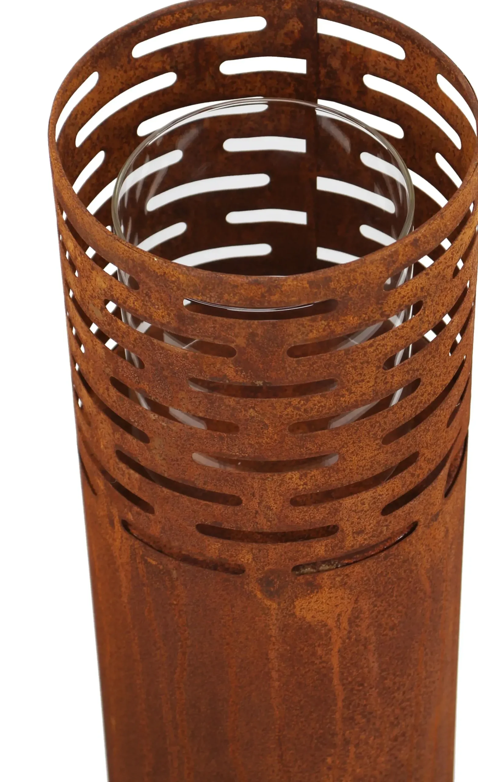 Dekosäulen|Windlichter|Frank Handels GmbH & Co. KG Windlicht "Rost-Säule", 2er Set