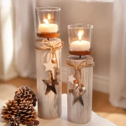 Weihnachtslichter|Frank Handels GmbH & Co. KG Windlicht "Sternchen", 2er Set