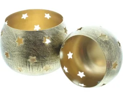 Weihnachtslichter|Frank Handels GmbH & Co. KG Windlicht "Sternenzauber", 2er Set