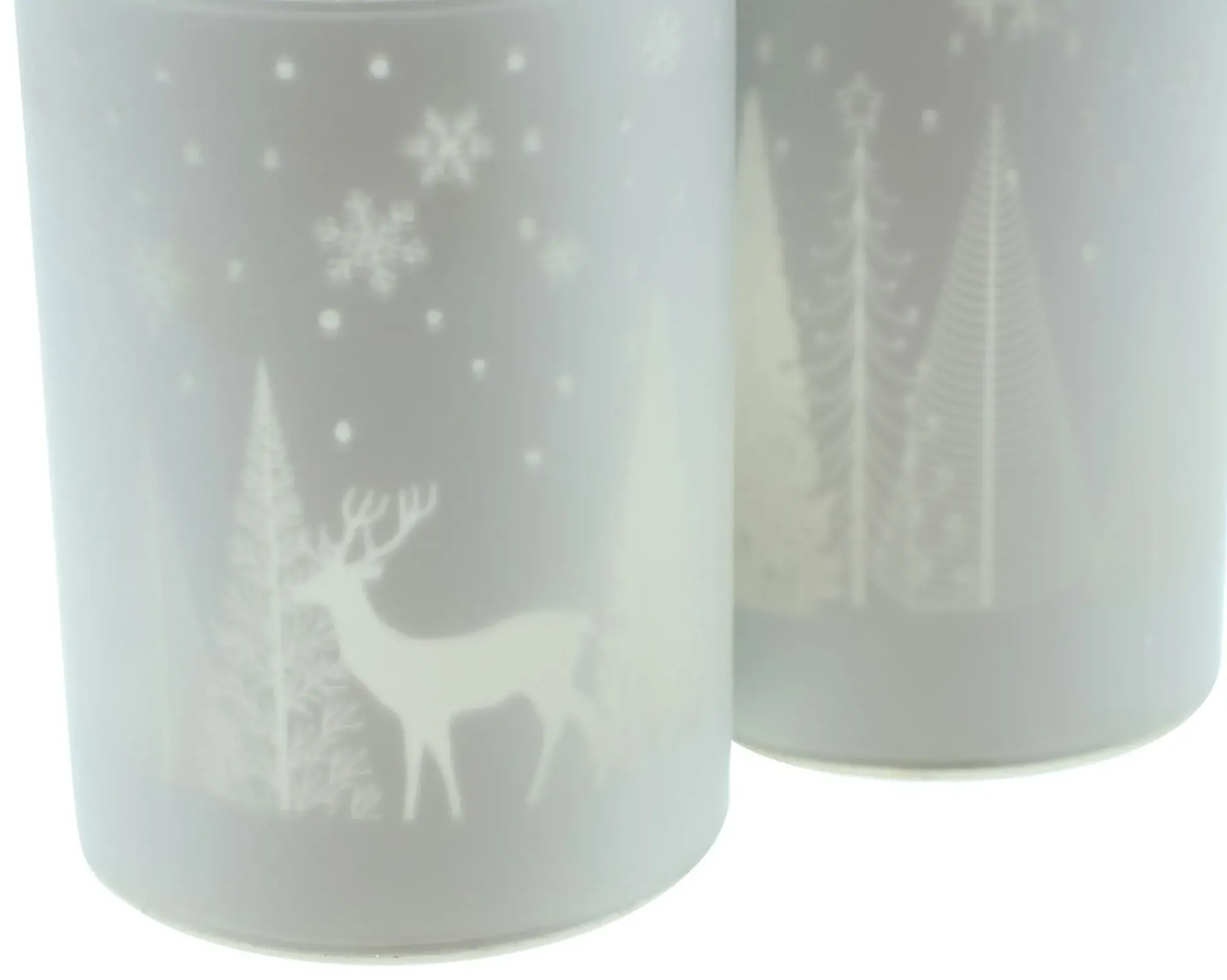 Weihnachtslichter|Frank Handels GmbH & Co. KG Windlicht "Winterlandschaft", 2er Set