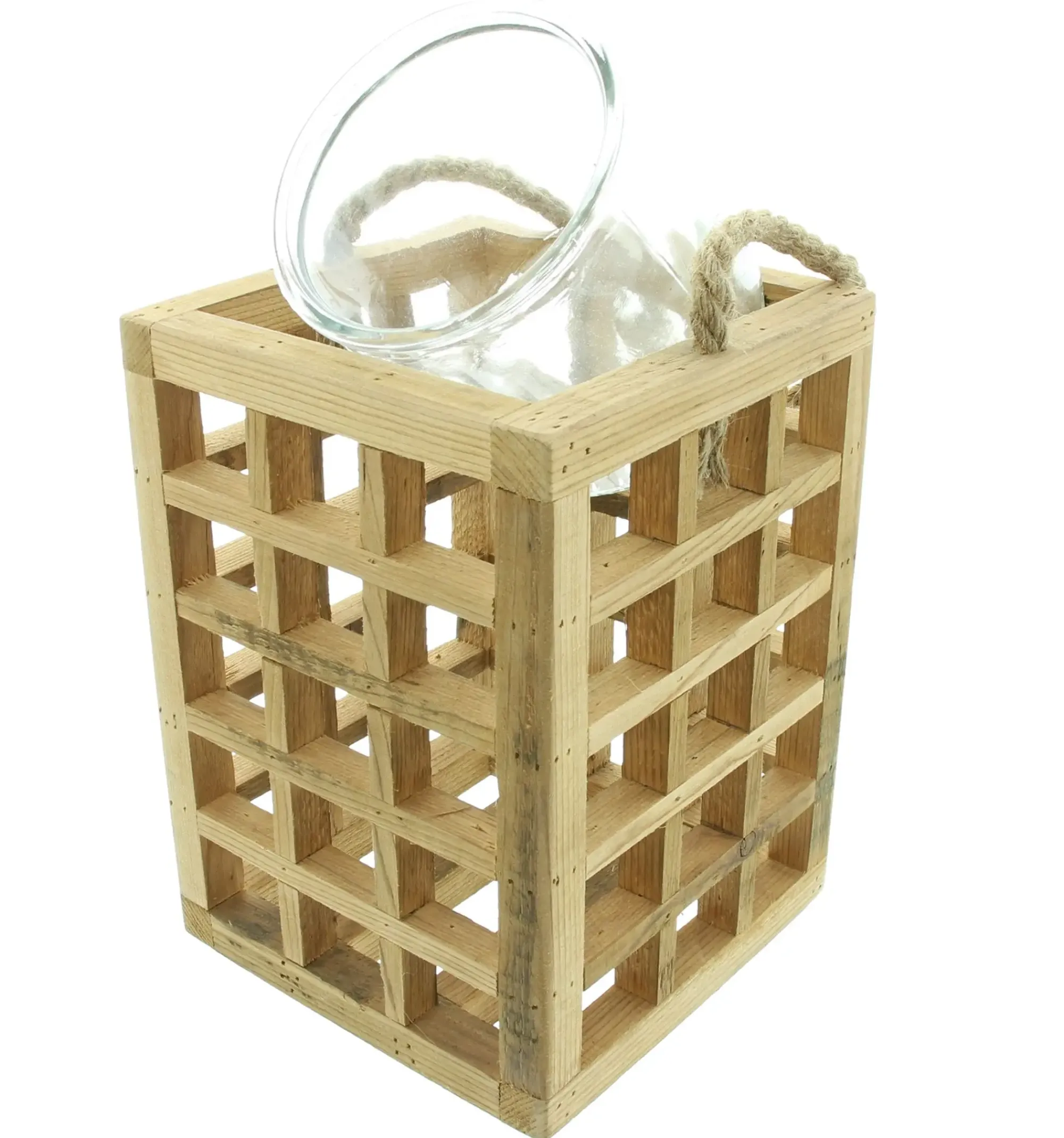 Weihnachtslichter|Frank Handels GmbH & Co. KG Windlicht "Wood"