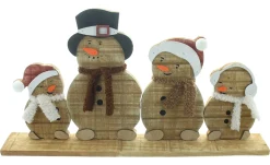 Weihnachtliche Dekofiguren|Weihnachtsmänner|Frank Handels GmbH & Co. KG Winterdeko "Schneemannbande"