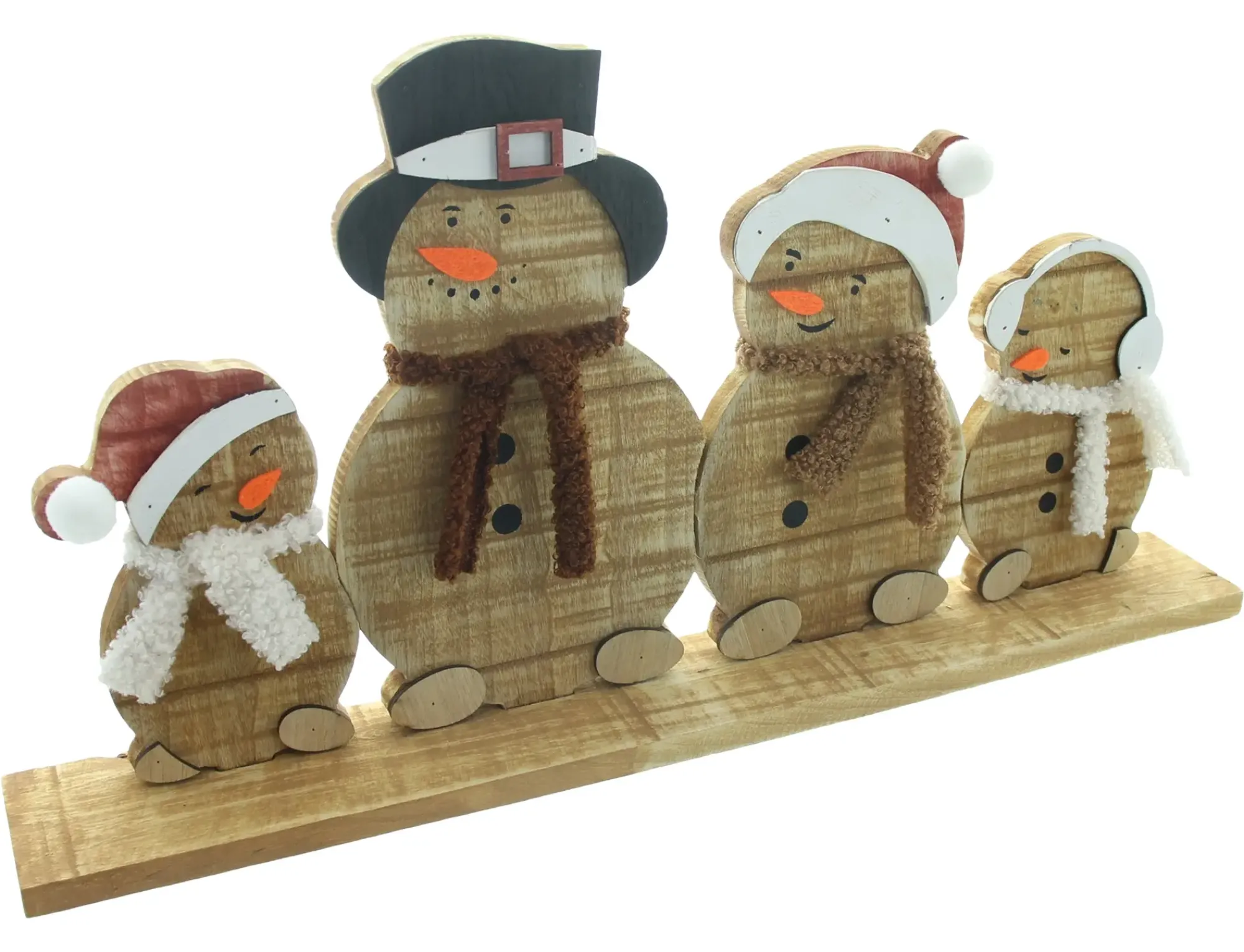 Weihnachtliche Dekofiguren|Weihnachtsmänner|Frank Handels GmbH & Co. KG Winterdeko "Schneemannbande"