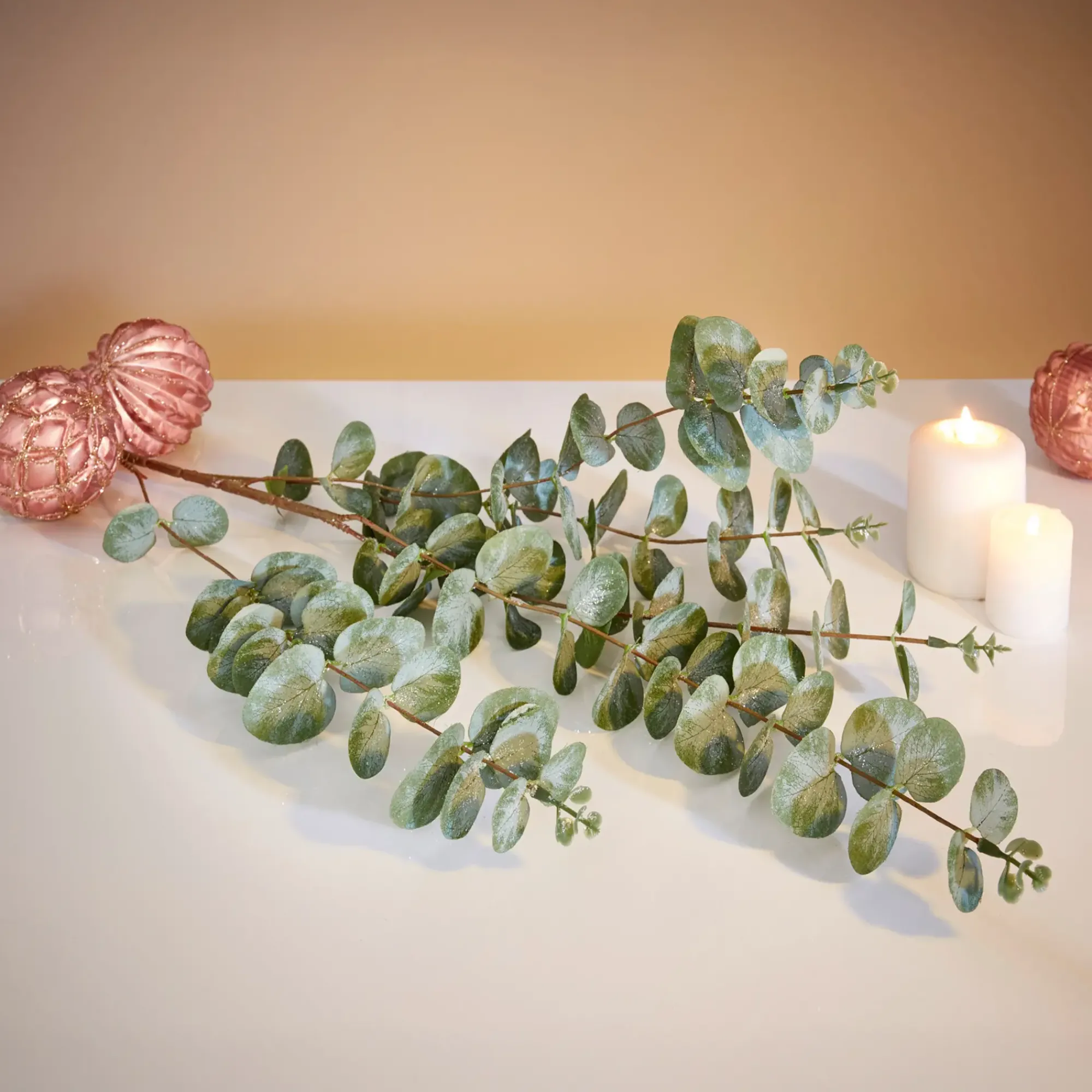 Zubehör Für Adventskränze|Kunstpflanzen|Frank Handels GmbH & Co. KG Zweig "Eukalyptus", 2er Set